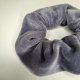 Scrunchie Gumka do Włosów Szary Welur