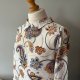 Boho koszula bluzka paisley orientalna vintage vibe kremowa S/M