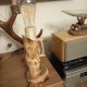 Drewniana lampa dekoracyjna handmade