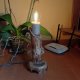 Drewniana lampa dekoracyjna handmade