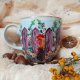 Unikalny nostalgiczny ręcznie malowany kubek 480 ml.