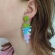 Długie Kolorowe Nowoczesne Kolczyki
