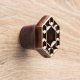 Ceramiczna gałka do mebli ciemnobrązowa, wz.6
