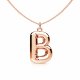 naszyjnik BALONOWA LITERKA A-Z  - różowe złoto