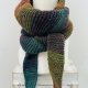 Ręcznie robiony duży ciepły miękki szalik komin Sophie vegan