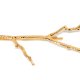 Duża wsuwka metalowa gałęzie fairycore kolor złota