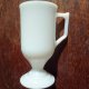 milk glass vintage Irish Coffee Mugs zestw 4 szt.szkło mleczne