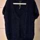 Kamizelka bezrękawnik wełna alpaka elegancka River Islands r.M 38 dekolt v granatowa