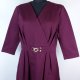Wallis dzianinowa sukienka midi burgund plum z metką 16 / 42