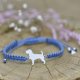 Jack russell terrier - bransoletka z psem, srebro 925