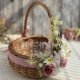 Koszyczek wielkanocny z zajączkami, koszyk wiklinowy na święcone