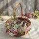 Koszyczek wielkanocny z zajączkami, koszyk wiklinowy na święcone