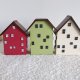 Kolorowa Uliczka – ręcznie robiony zestaw drewnianych domków dekoracyjnych