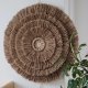 Duża okrągła boho dekoracja ścienna z juty, wianek