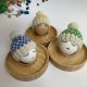 Czapeczki na jajka wielkanocne - zestaw 3 szt. (niebieski, żółty, zielony)