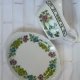 Sosjerka z podstawką w stylu angielskiej porcelany vintage