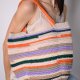 Letnia torebka szydełkowa w paski – torba handmade na ramię