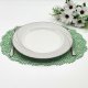 Zielone podkładki pod talerz
