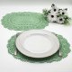 Zielone podkładki pod talerz