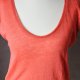 Top lniany len letni koralowy XS S