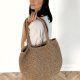 Torebka szydełkowa z juty – duża torba handmade boho na ramię