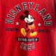 Vintage Disney Mickey Mouse T-shirt Unisex czerwony