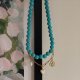 Naszyjnik turkusowy / choker / charms / zawieszki