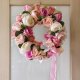 Wianek pastelowy z róż