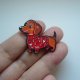 PIN PRZYPINKA PIES JAMNIK