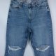 River Island straight jeans proste spodnie dżins dziury 14 / 42