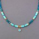 Naszyjnik z turkusowych agatów