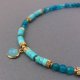 Naszyjnik z turkusowych agatów