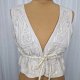 Nü bawełniana piękna kamizelka haft M S beż