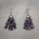 Długie optymistyczne kolczyki z ametystem