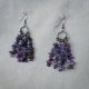 Długie optymistyczne kolczyki z ametystem