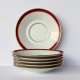 Zestaw 6 porcelanowych takerzyków Limoges Francja lata 50