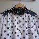 Bluzka vintage grochy