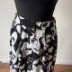 Spódnica midi w czarno białe twarze Monki S