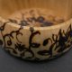 Drewniana miseczka "Kwiaty" – ręcznie zdobiona, wypalana w drewnie,unikatowa, prezent; pirografia, handmade, miska, kuchnia
