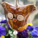 dzwonek ceramiczny sowa