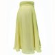 Spódnica jedwabna z koła limonkowa