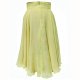 Spódnica jedwabna z koła limonkowa