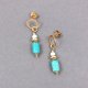 Kolczyki z turkusowych jaspisów