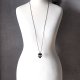 Dlugi naszyjnik unisex nieśmiertelnik czaszka skull rock goth punk