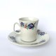 Śliczna Filiżanka porcelana Włocławek Niebieskie kwiaty Vintage PRL New Look Sygnowana (5/5)