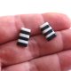 Czarno Białe Kolczyki W Paski