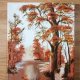 SLOW LIFE NA ŚCIANIE - TRYPTYK NATURY "JESIENNE CZERWIENIE"