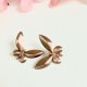 Kolczyki motylki dla dziewczynki – różowe złoto, delikatne wkrętki, prezent dla dziecka