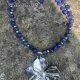Naszyjnik Lapis Lazuli i kwiat