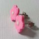 Kolczyki różowe kwiatki